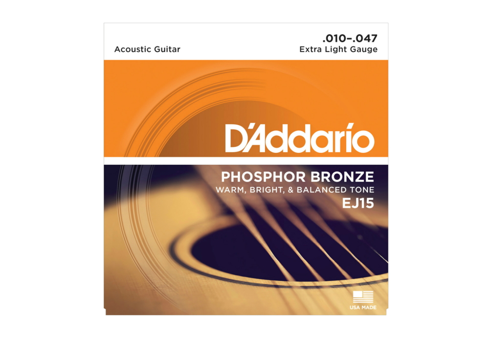【D'Addario(ダダリオ)】アコースティックギター弦 フォスファー・ブロンズ弦 EJ-15